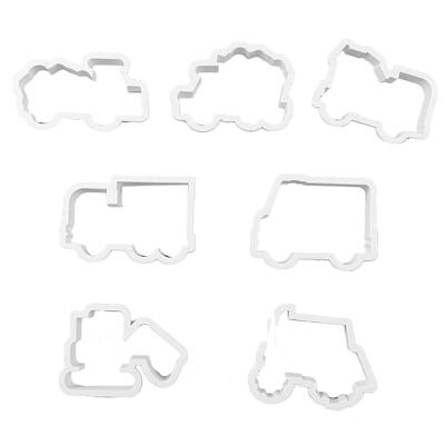 

8pcsSet Car Fondant Cake Mold Sugarcraft Decorating Plastic Biscuit Mould