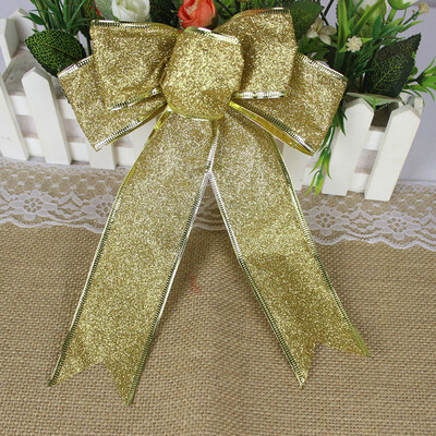 

Gobestart Romantic Rosette Hanging Charm Ribbon Party Decoration Christmas Tree Ornament