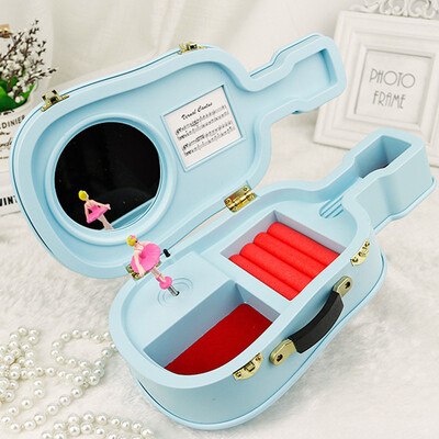 

Gobestart Guitar Box Christmas Birthday Holiday Gift Music Box Best Gift Table Decor