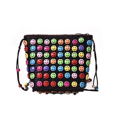 

Tailored Fashion Women National Style Hand-Weaved Bucket Bag Crossbody Bag Shoulder Bags