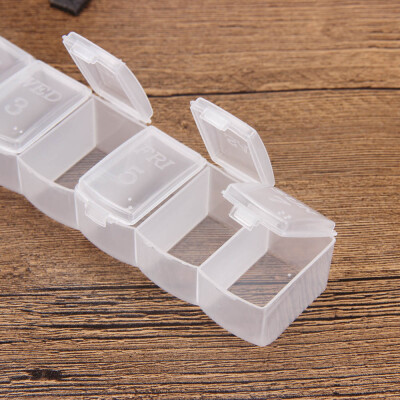 

〖Follure〗7 Day Mini Weekly Medicine Box Holder Organizer Container Pill Cases New