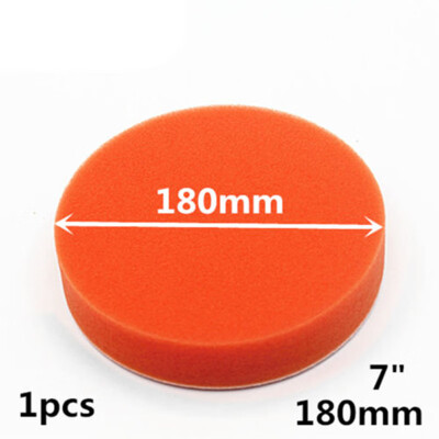 

7 Inch 180mm Orange Sponge Foam Buffer Polishing Pad For Car Polishing Waxing