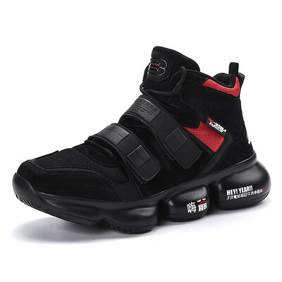 

Mens shoes muscle bottom mesh casual shoes high-top wild tide shoes