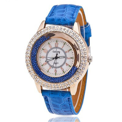 

Japan&South Korea prism ball rhinestone watch belt fashion trend ultra-thin watch