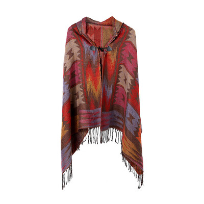 

〖Follure〗Women Winter Knitted Cashmere Poncho Capes Shawl Cardigans Sweater Coat