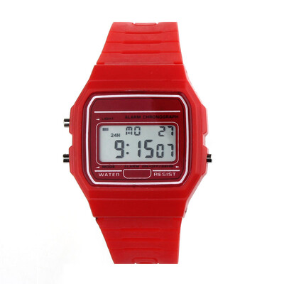 

8 Colour Men Sports Watches Minimalist Back Light LED Digital Watch Chronograph Shock Double Time Wristwatches For Gift