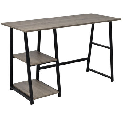 

Desk with 2 Shelves Gray&Oak