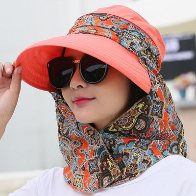 

Foldable Sun Visor Hats Women Outdoor Protection Packable Summer Cap Cover Face