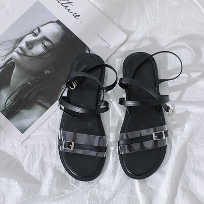 

Fairy wind sandals female student shoes female 2019 summer new Joker green harbor fashion shoes shoes ins tide