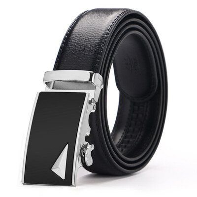 

New Mens Belts Brand Designer Belts Men High Quality Cow Genuine Leather Automatic Buckles Ratchet Belts For Men