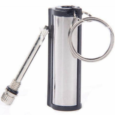 

Survival Emergency Camping Fire Starter Flint Match Lighter KeyChain Square