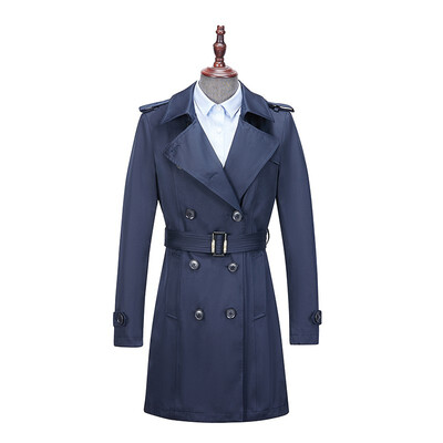 

BGEAROD Business Casual Fashion Double Row Three Women Mens Windbreaker Jacket