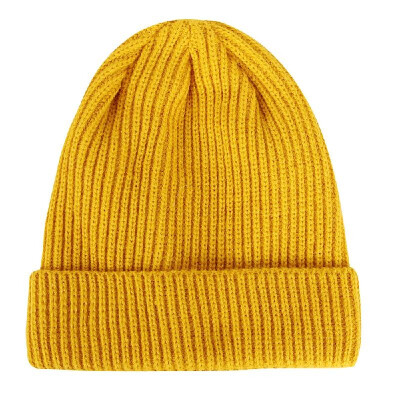 

Outdoor Knitted Vertical Striped Wool Hat Unisex Retro Trawler Winter Beanie Hat Cap Baseball Cap