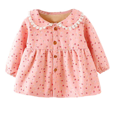 

Newborn Baby Girls Print Floral Princess Warm Dress Outfits Clothes Set