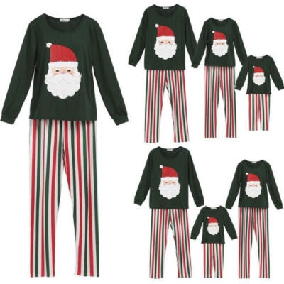 

Family Matching Kids Mom Dad Christmas Pajamas PJs Sets Sleepwear Nightwear