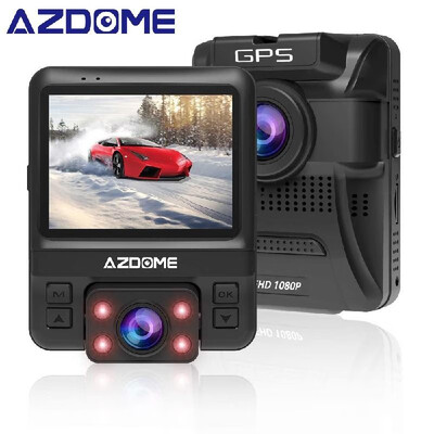 

AZDOME GS65H Car DVR Dash Cam Mini Dual Lens Front Full HD 1080p Car Camera Recorder Night Vision GPS