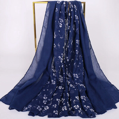 

Women Ladies Autumn Winter Fashion Soft Embroider Pattern Shawl Scarf Warm