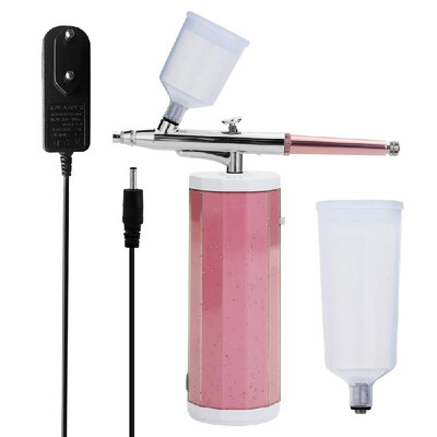 

Portable Airbrush Set Small Spray Pump Pen Set Air Compressor Kit Oxygen Inject Machine Skin Moisturizating Wrinkles Removing Devi