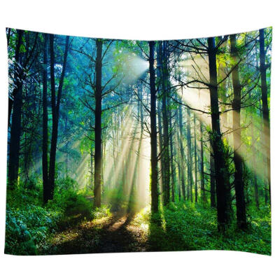 

Forest Tree Print Tapestry Travel Picnic Yoga Mat Carpet Home Art Decor