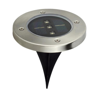 

New 3LED Solar Underground Lights Lawn Lights Outdoor Solar Garden Lights Square Lights Six Colors Optional