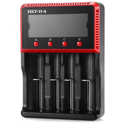 

HXY - H4 Charger for Rechargeable Lithium Battery Compatible with Ni-MH Ni-Cd AC100 - 240V