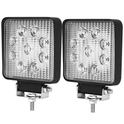 

Pair 4INCH 27W LED WORK LIGHT BAR Flood OFFROAD ATV FOG TRUCK LAMP 4WD 12V