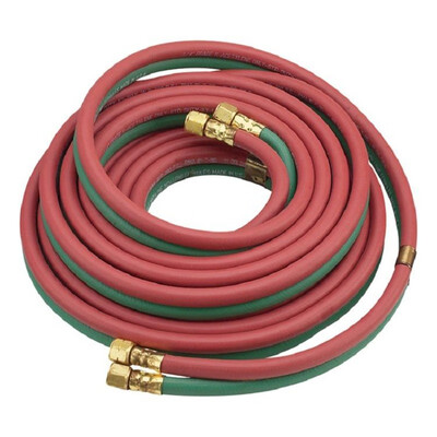 

Ktaxon 50 x 14" Oxy-Acetylene Hose 300PSI Twin Welding Oxygen Acetylene Torch Hose BB Connection for Welding Cutting