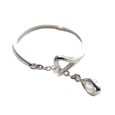 

Rain drop ring female Korean style opening ring ring students jewelry trendsetter