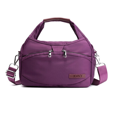 

Portable multi-layer handbag woman fashion single shoulder oblique satchel nylon Oxford cloth waterproof casual cloth bag
