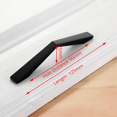 

JD cabinet drawer handle American black wardrobe door handle modern minimalist European cabinet sand black furniture handle