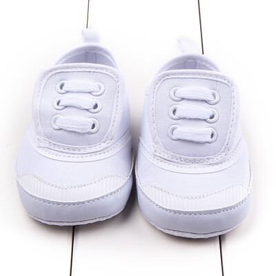 

Baby Girl Boy Breathable Solid Print Anti-Slip Shoes Casual Sneakers Toddler Soft Soled First Walkers