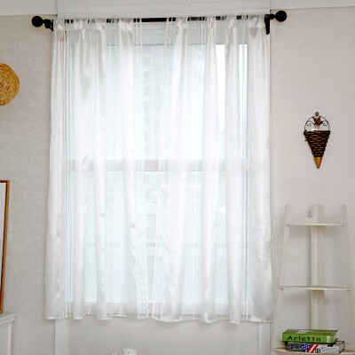 

Window Curtain Modern Striped Sheer Curtain Vertical Window Screening Window Rod Pocket Curtain Panel for Living Room Bedroom Dini