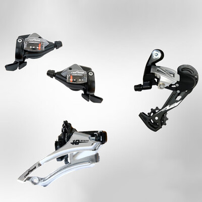 

MTB Cycling Bicycle Shifter Lever Kit Bike 10speed FrontRearThumb Derailleur