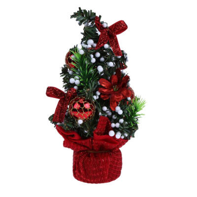 

Christmas Tree Mini Bonsai Ornament Table Standing Decor for Home Festival