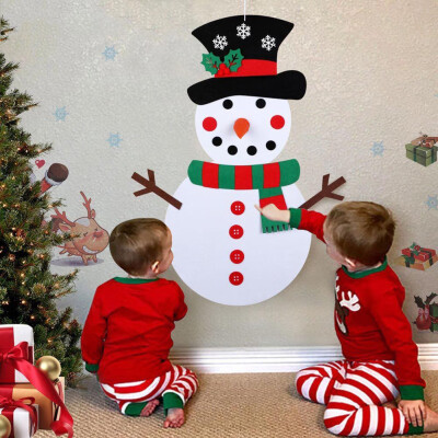 

JPGIF Christmas DIY Snowman Kit Ornaments for Kid Xmas Gifts Wall Hanging Decor