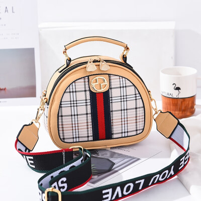 

Womens new fashion Korean version of the fashion womens one shoulder slant handbag texture womens bag