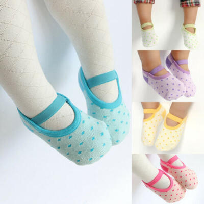

Baby Girl Anti-slip Cotton Trim Socks Infant Toddler Newborn Slipper Shoes Boots