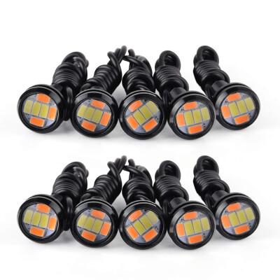 

10PCS Eagle Eye Light 23mm 5730 LED White Amber Daytime Running Lisht Lamp US