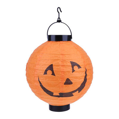 

LED Paper Pumpkin Hanging Lantern Light Lamp Halloween Party Decor