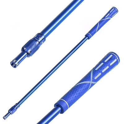 

55 - 95cm Telescopic Aluminum Baiting Throwing Stick Handle with 2 Baiting Spoons Bait Throwers