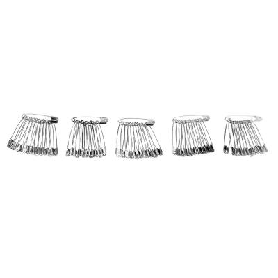 

60pcs Silver Tone Metal Stainless Steel Brooch Badge Jewelry Safety Pins
