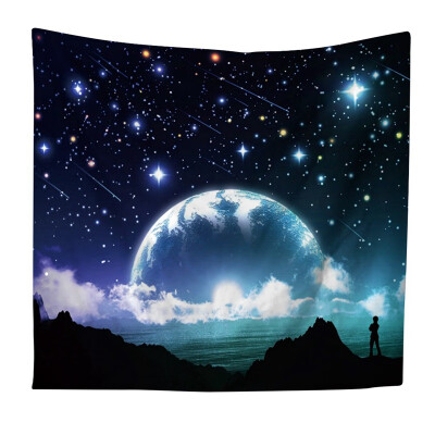 

Full moon Night sky Nordic tapestry wall mount beach towel Living room bedroom dorm decoration