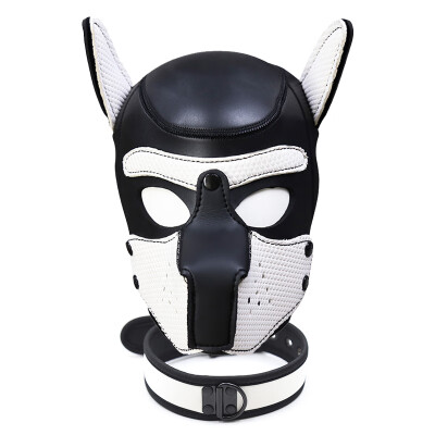 

New Fashion Dog HeadMask Christmas Role Play Puppy Cosplay Full Head with Ears Nightclub Performances Party 10 Color