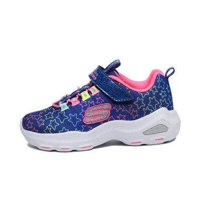 

Skechers Velcro breathable casual comfort non-slip childrens sports panda shoes 80666L blue multi-colored 36