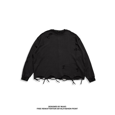 

MIJKO Mens Wear New Autumn Products Reverse Wear Workmanship High Street Cave Mens&Womens Neutral Knitted Sweaters
