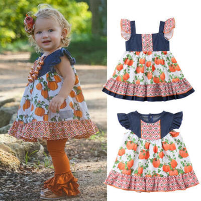 

US Toddler Baby Girl Tutu Dress Kids Flower Summer Princess Skirt Party Dresses