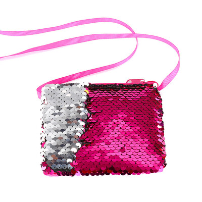 

Toponeto Women Girls Fashion Double Color Sequins Bag Storage Bag Ladies Purse Pouch