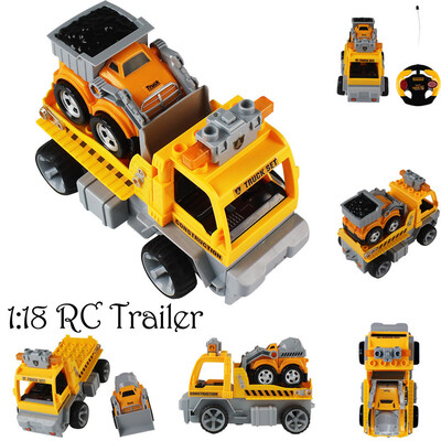 

YIWULA118 Car Large Building Block RC Trailer 3D Puzzle Kid Toy STEM Educate Toy