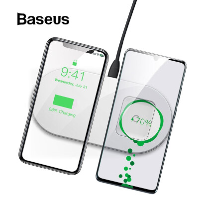 

Baseus thin 15W Max 2 in 1 Wireless Charger For Phones&Pods wireless charger for iPhone X Huawei Samsung OPPO ViVo