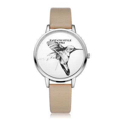 

High Quality Watches Women Animal Pattern Dial Ladies Simple Quartz Wristwatch Fashion Clock Casual Leather Strap Reloj Mujer50